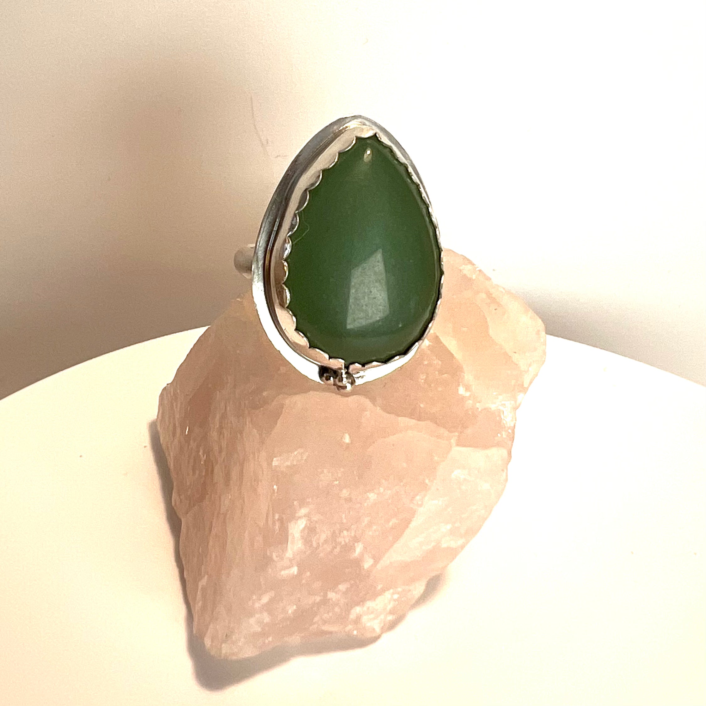 Own it Silver and Aventurine Ring