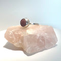 Full Stop Ring - Sterling Silver and Rhodonite