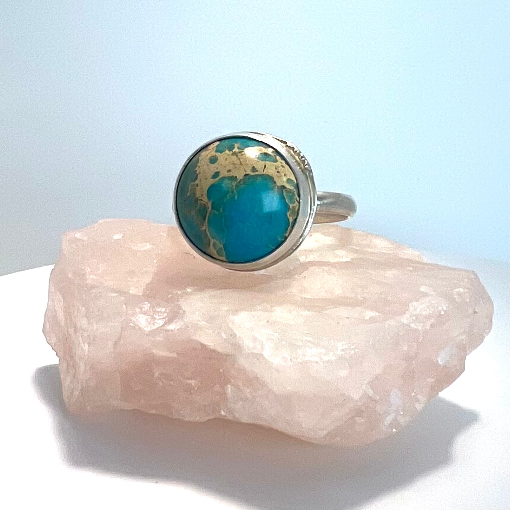 Full Stop Ring - Sterling Silver and Regalite